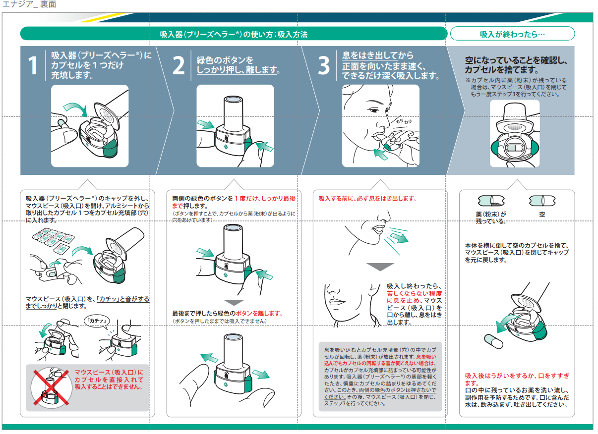 Breezhaler センサーの使い方のコツ